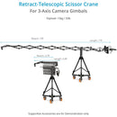 Proaim Powermatic Scissor Pro 17' Telescopic Jib Crane with Speed Controller Remote