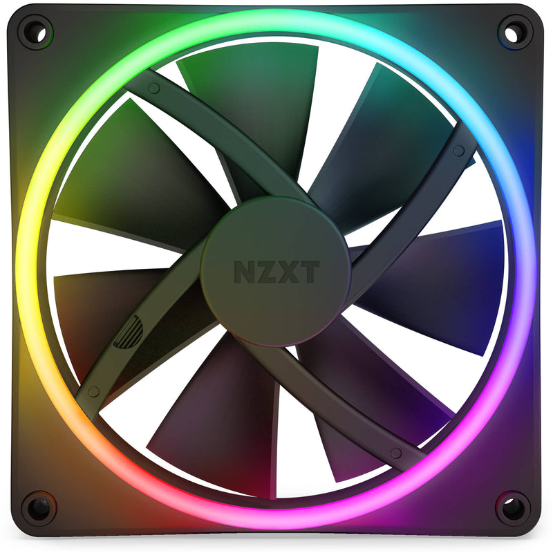 NZXT F140 RGB DUO Fan (Black, 2-Pack)