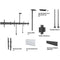 Mount-It! Dual-Screen Video Conference Mount System for 32 to 90" Displays (Landscape)