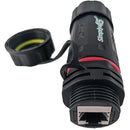 Simply45 S45-WP3201 10G Rated Waterproof RJ45 Panel Mount Coupler for STP/UTP Cables