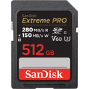 SanDisk 512GB Extreme PRO UHS-II SDXC Memory Card (5-Pack)