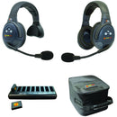 Eartec EVADE EVX2SD Light-Industrial Full-Duplex Wireless Intercom System with 1 Dual-Ear and 1 Single-Ear Headset (2.4 GHz)