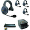 Eartec EVADE EVX4S Light-Industrial Full-Duplex Wireless Intercom System with 4 Single-Ear Headsets (2.4 GHz)