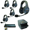 Eartec EVADE EVX5D Light-Industrial Full-Duplex Wireless Intercom System with 5 Dual-Ear Headsets (2.4 GHz)