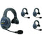 Eartec EVADE EVX4S Light-Industrial Full-Duplex Wireless Intercom System with 4 Single-Ear Headsets (2.4 GHz)
