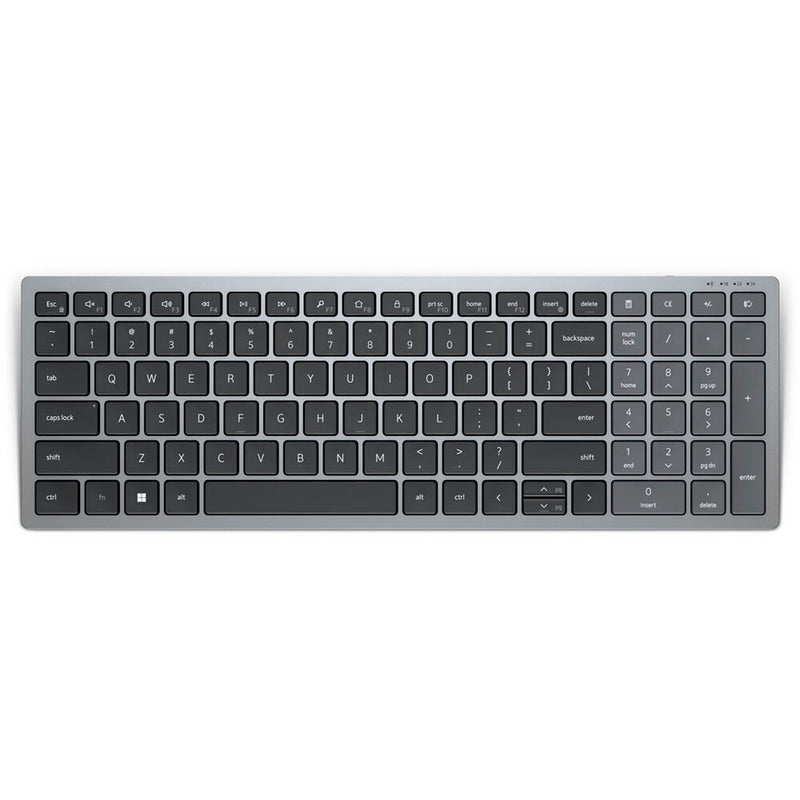 Dell KB740 Compact Multi-Device Wireless Keyboard (Gray)
