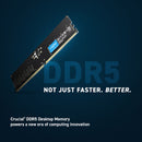 Crucial 64GB Desktop DDR5 5600 MHz UDIMM Memory Kit (2 x 32GB)