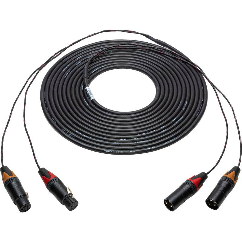 Sescom 2-Channel XLR Male to XLR Female Audio Snake Cable (300')