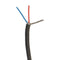 Cable Techniques CT-RAWCB-322-5 Premium Raw Cable for Low-Profile Connectors (Black, 3.2mm OD, 2 Conductors, 16.4')