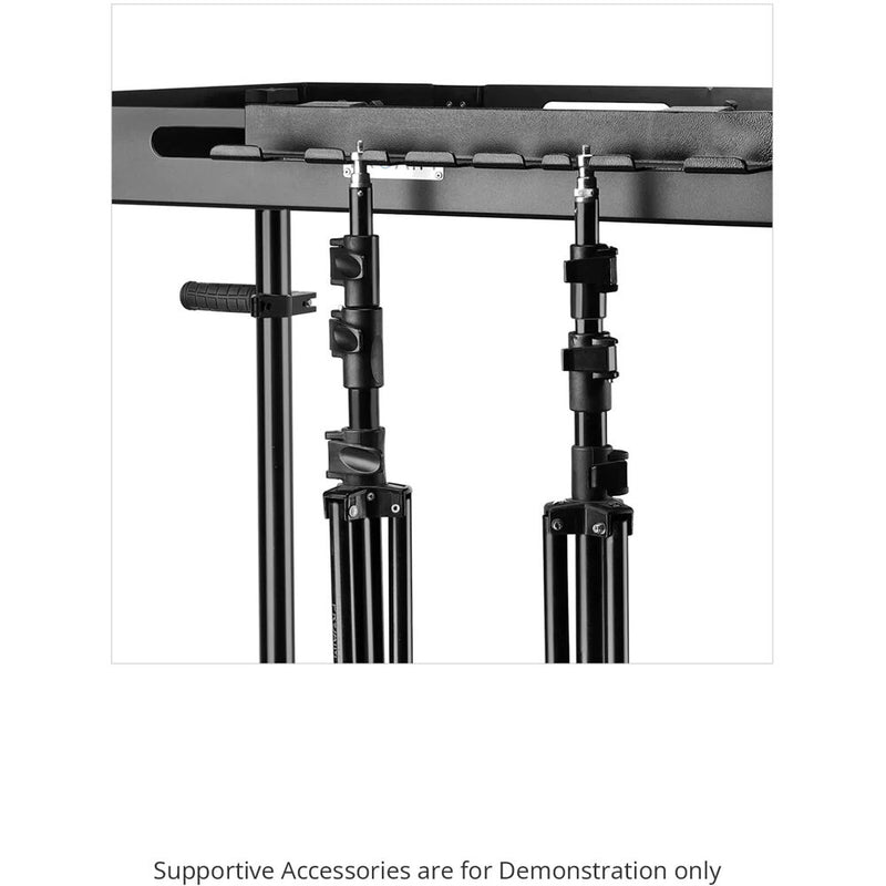 Proaim Light Stand & C-Stand Mounting Bar for Proaim Camera/Production Carts