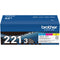 Brother TN221 Standard Yield Color Toner Cartridge 3-Pack