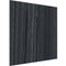Vicoustic Flat Panel VMT Wall and Ceiling Acoustic Tile Natural Stones (Hematite Black, 23.4 x 23.4 x 0.78", 8-Pack)