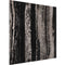 Vicoustic Flat Panel VMT Wall and Ceiling Acoustic Tile Natural Stones (Port Black, 23.4 x 23.4 x 0.78", 8-Pack)