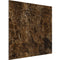 Vicoustic Flat Panel VMT Wall and Ceiling Acoustic Tile Natural Stones FR (Emperador Dark, 23.4 x 23.4 x 0.78", 4-Pack)