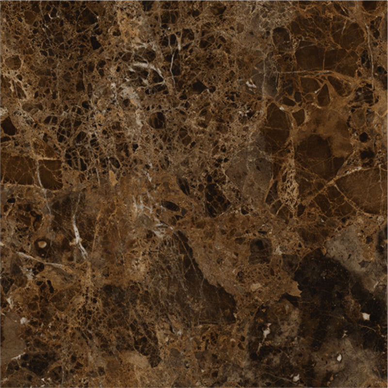 Vicoustic Flat Panel VMT Wall and Ceiling Acoustic Tile Natural Stones FR (Emperador Dark, 23.4 x 23.4 x 0.78", 4-Pack)