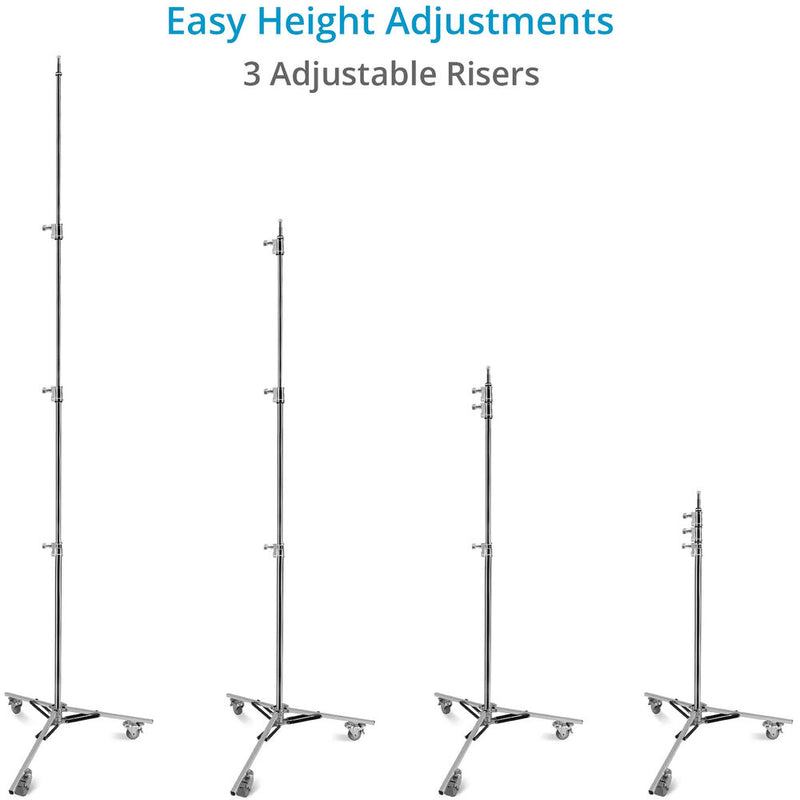 Proaim Baby Junior Triple Riser Wheeled Stand (12.2')