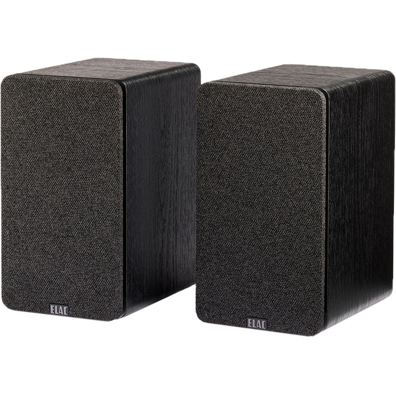 ELAC Debut ConneX DCB41 Two-Way Active Bookshelf Speakers (Black Ash, Pair)