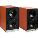 ELAC Debut ConneX DCB41 Two-Way Active Bookshelf Speakers (Orange, Pair)