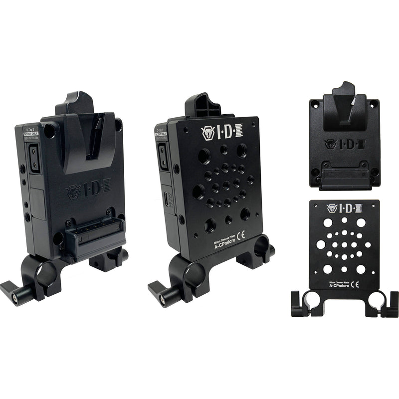 IDX System Technology P-Vmicro V-Mount Plate for Imicro Batteries with Multipurpose Cheese Plate Kit