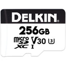 Delkin Devices 256GB POWER CFexpress Type B Memory Card with 256GB UHS-I microSDXC Memory Card and SD Adapter