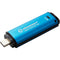 Kingston IronKey Vault Privacy 50 Series USB-C Flash Drive (Blue)