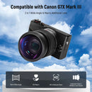Neewer 2-in-1 Wide-Angle & 10x Macro Lens for Canon G7X Mark III