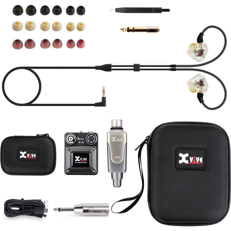 Xvive Audio U4T9 1-Person Wireless In-Ear Monitor System with T9 In-Ear Monitors (2.4 GHz)
