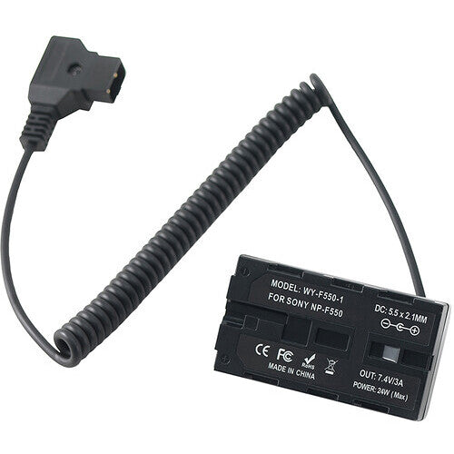 DigitalFoto Solution Limited Full Decoding D-Tap Male to Sony L-Series Dummy Battery (3.2')