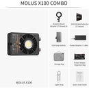 Zhiyun MOLUS X100 Bi-Color Pocket COB Monolight (Combo Kit)