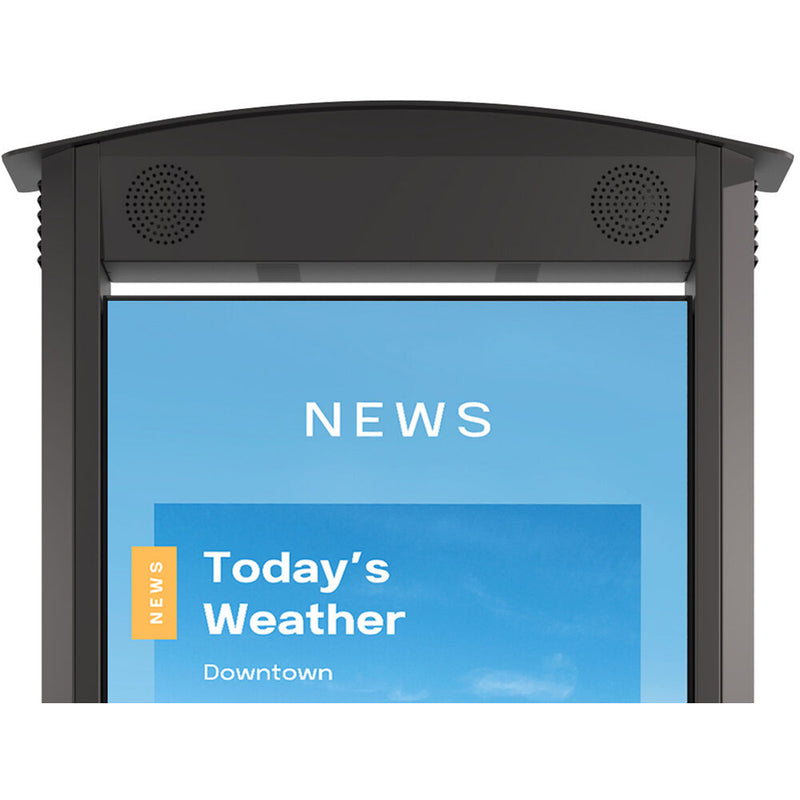 Peerless-AV Dual-Sided Smart City Kiosk with 55" Displays and Speakers (Black)