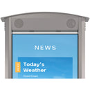 Peerless-AV Dual-Sided Smart City Kiosk with 55" Displays and Speakers (Silver)
