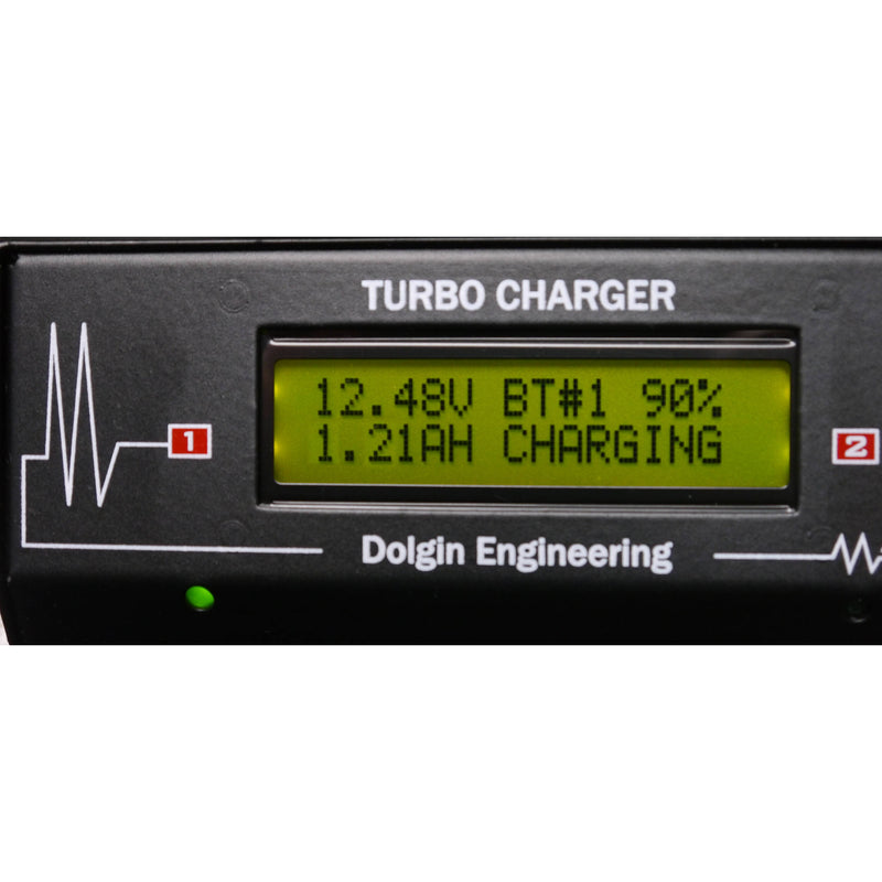 Dolgin Engineering TC400 Fast Four-Position Battery Charger with Diagnostics Display for Panasonic DMW-BLC12 Batteries