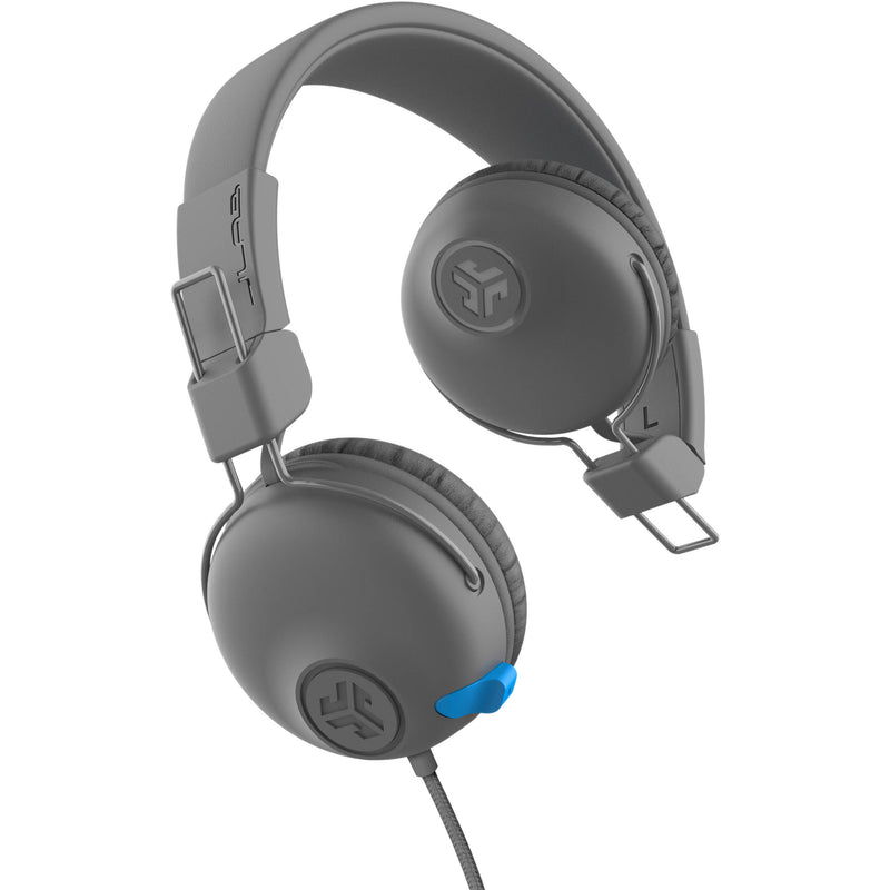 JLab JBuddies Learn On-Ear Kids Headphones (Gray and Blue)