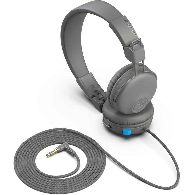 JLab JBuddies Learn On-Ear Kids Headphones (Gray and Blue)