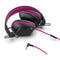 JLab JBuddies Pro Wired Over-Ear Kids Headphones (Black and Pink)