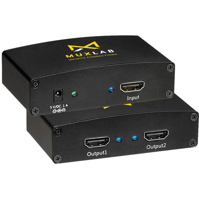 MuxLab 1x2 UHD 4K HDMI Splitter