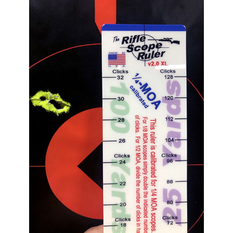 Rifle Scope Ruler (MOA Version)