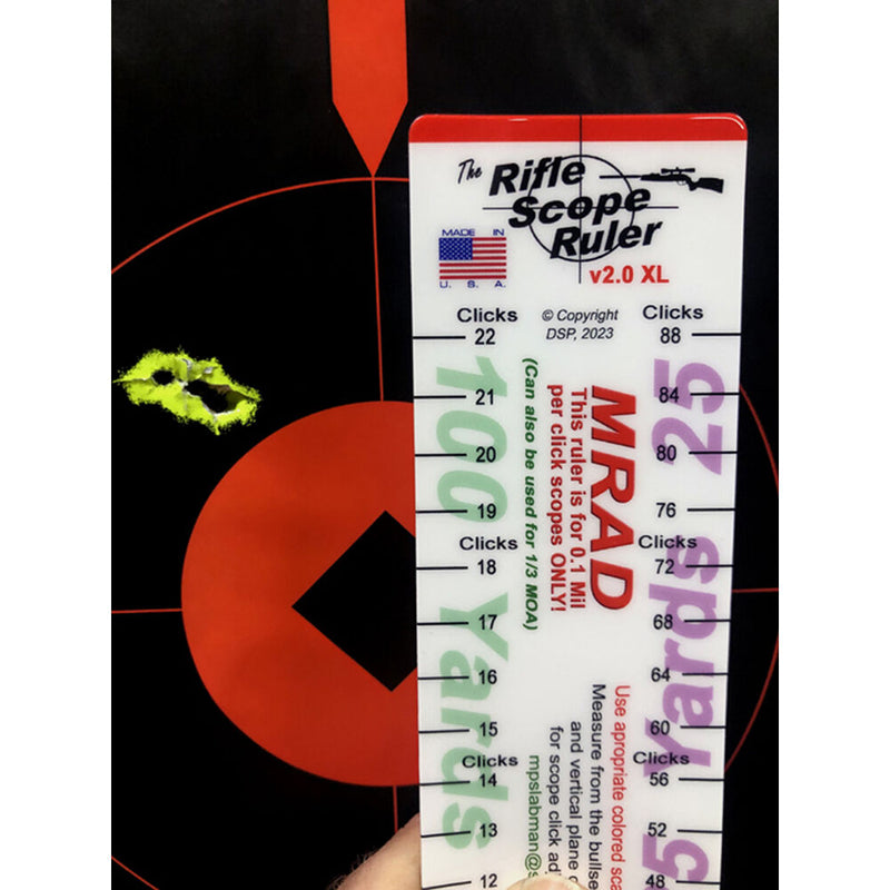 Rifle Scope Ruler (MRAD Version)