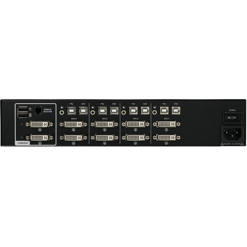 IOGEAR 4-Port Dual View DVI Secure KVM with Audio and CAC Protection Profile v4.0