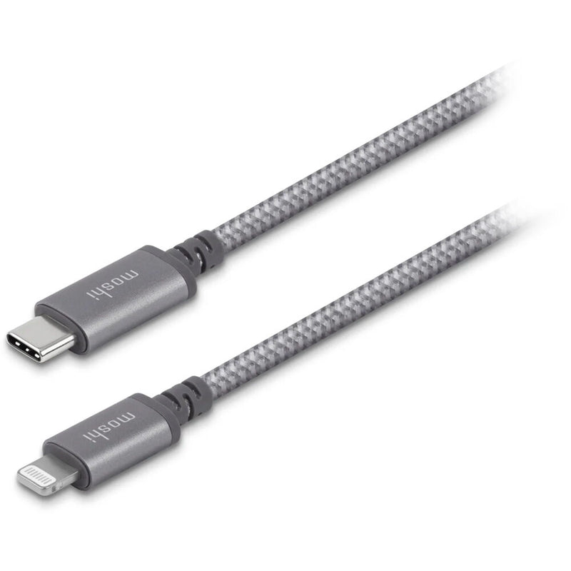 Moshi Integra USB-C Charge/Sync Cable with Lightning Connector (4', Titanium Gray)