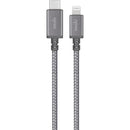 Moshi Integra USB-C Charge/Sync Cable with Lightning Connector (4', Titanium Gray)