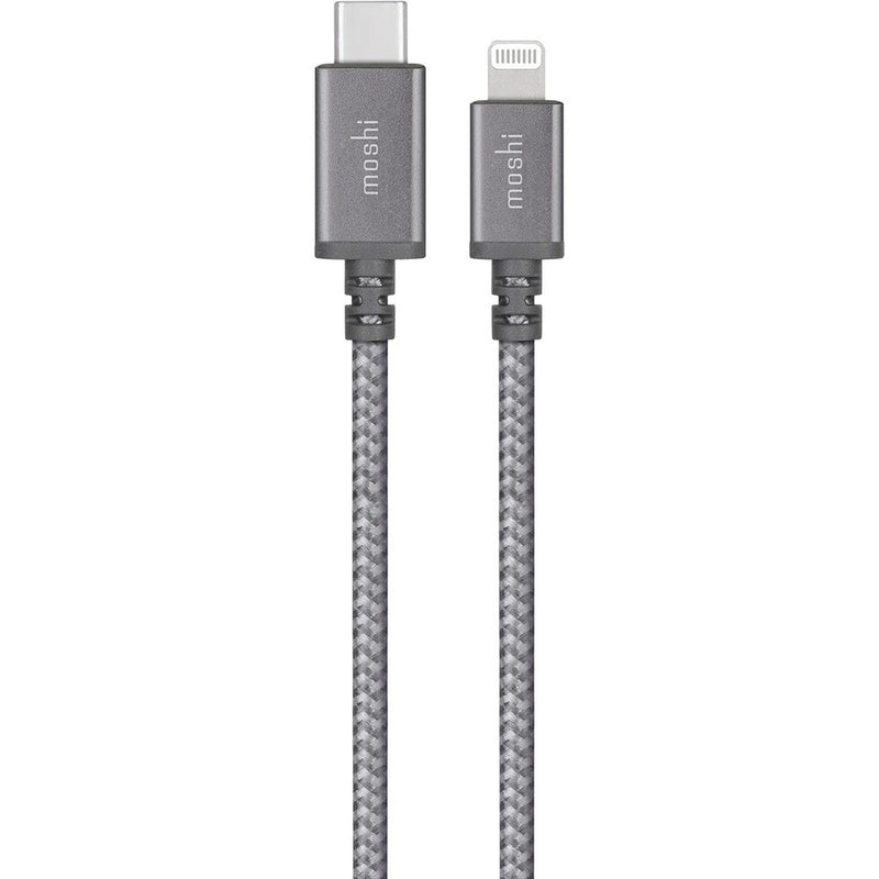 Moshi Integra USB-C Charge/Sync Cable with Lightning Connector (4', Titanium Gray)