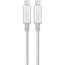 Moshi Integra USB-C Charge Cable with Smart LED (6.6', Jet Silver)