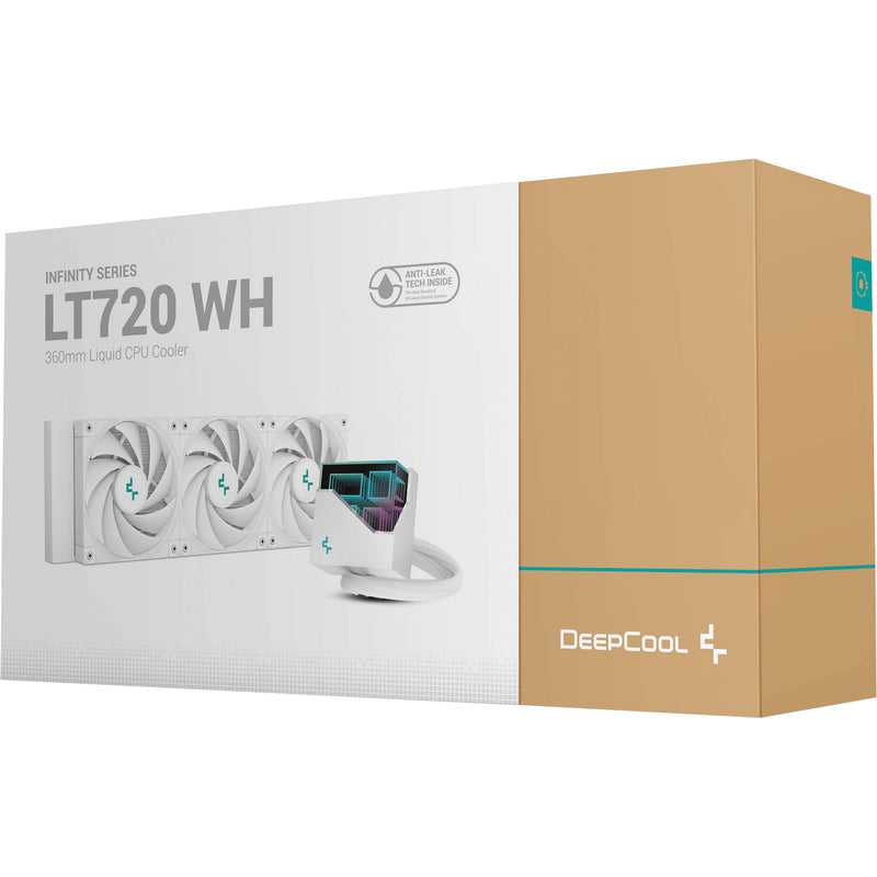 Deepcool LT720 360mm High-Performance Liquid CPU Cooler (White)