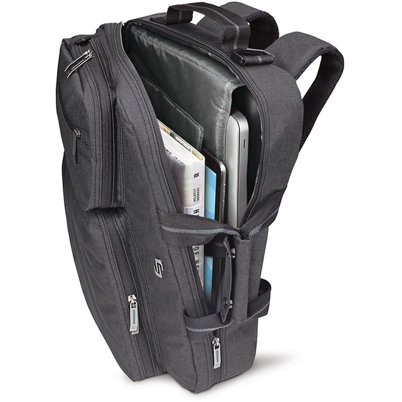 Solo Duane Hybrid Briefcase Backpack for 15.6" Laptop (Gray)