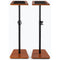 On-Stage Wood Studio Monitor Stands (Rosewood, Pair)