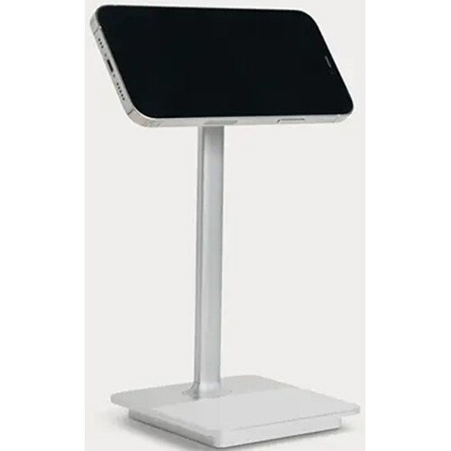 LAB22 Magnetic Phone Stand with Dual Wireless Charging (White)