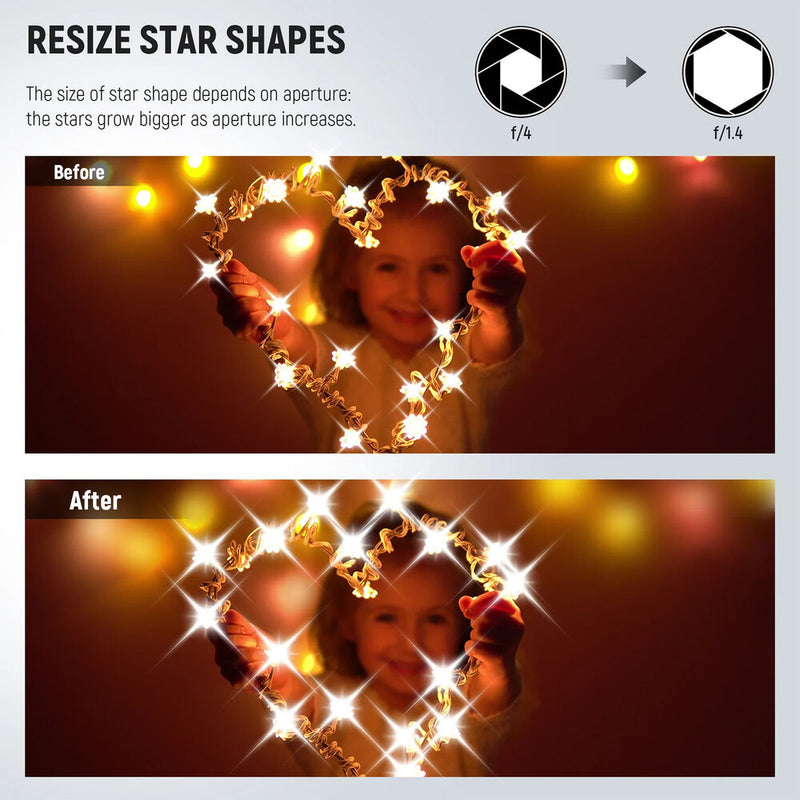 Neewer Star Filter Kit (58mm, 3-Piece)