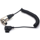 DigitalFoto Solution Limited Coiled D-Tap to Neutrik XLR 3-Female Power Cable for SmallHD Cine 24 Monitor (13 to 19")