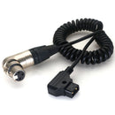 DigitalFoto Solution Limited Coiled D-Tap to Neutrik XLR 3-Female Power Cable for SmallHD Cine 24 Monitor (13 to 19")